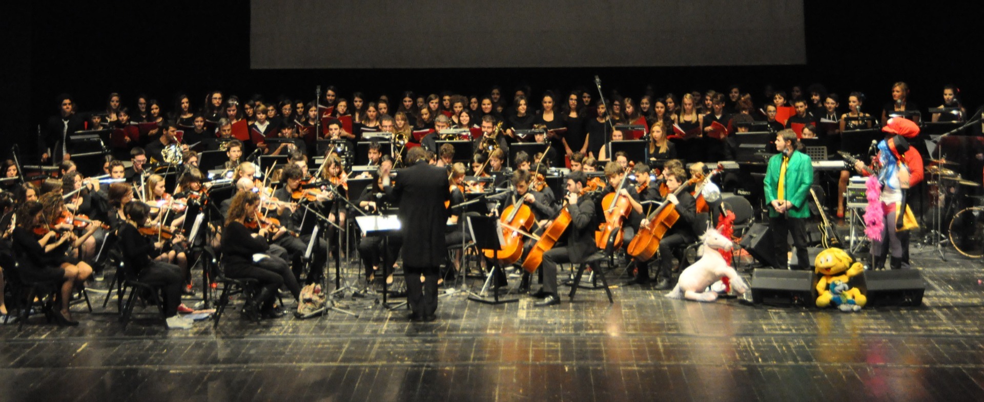 L'Orchestra Giovanile Vicentina in concerto al Teatro Comunale di Vicenza nello spettacolo "Colonne Sonore e Cartoni Animati"